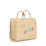 Borsa Colette in tessuto effetto paglia con logo COL0017 02737L MC2 SAINT BARTH 
