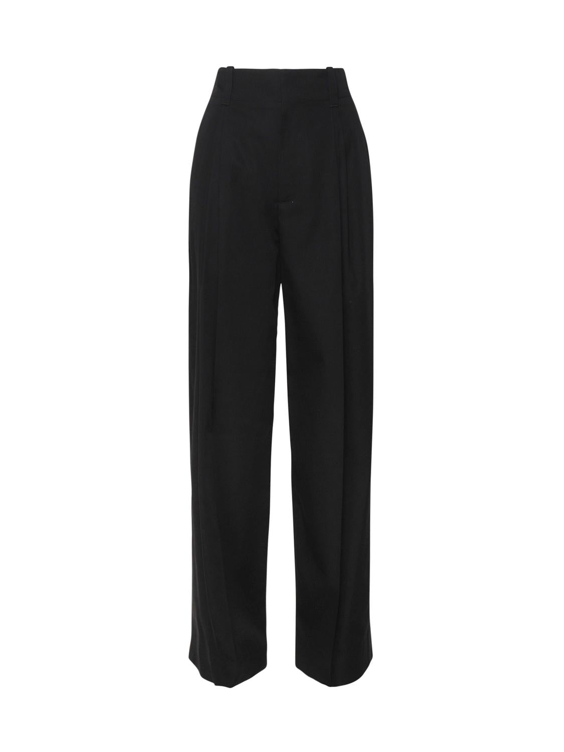 Pantaloni in lana grain de poudre compatta 771675 V3YS01002 BOTTEGA VENETA 