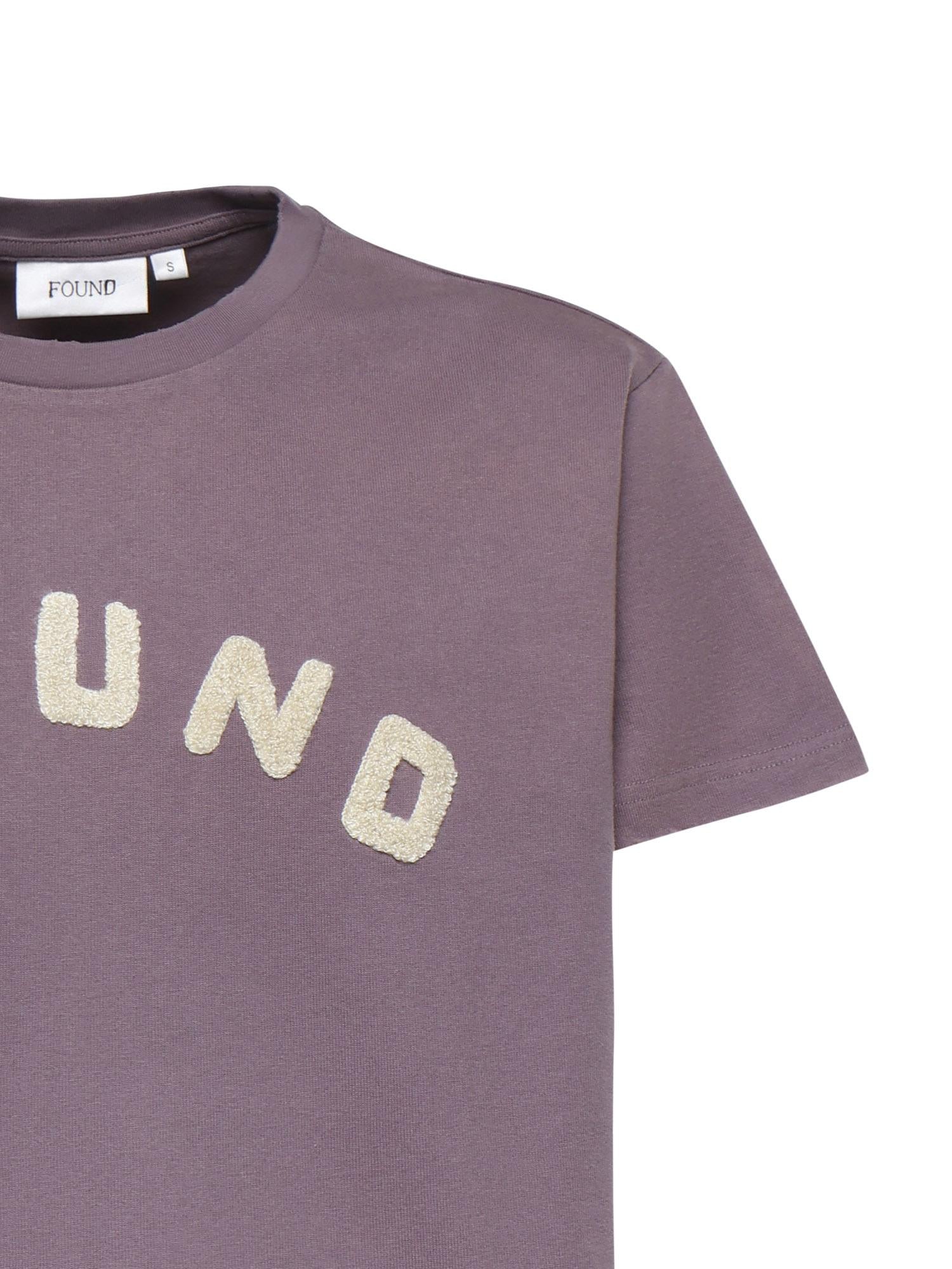 T-shirt con ricamo in cotone FOSS26TT09012 6363 FOUND 