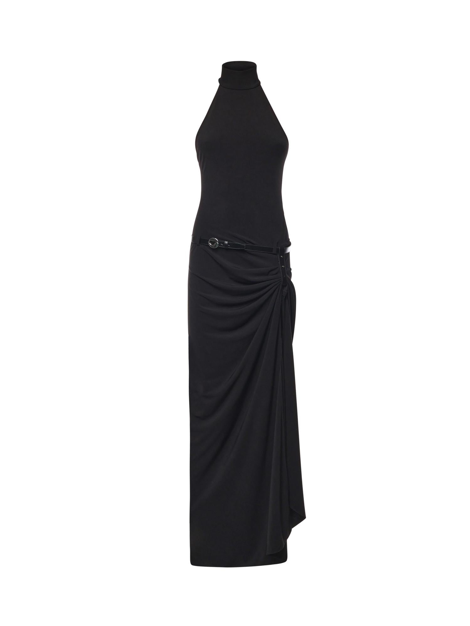Abito lungo con scollo all'americana COPR238F5022 BLK COPERNI 