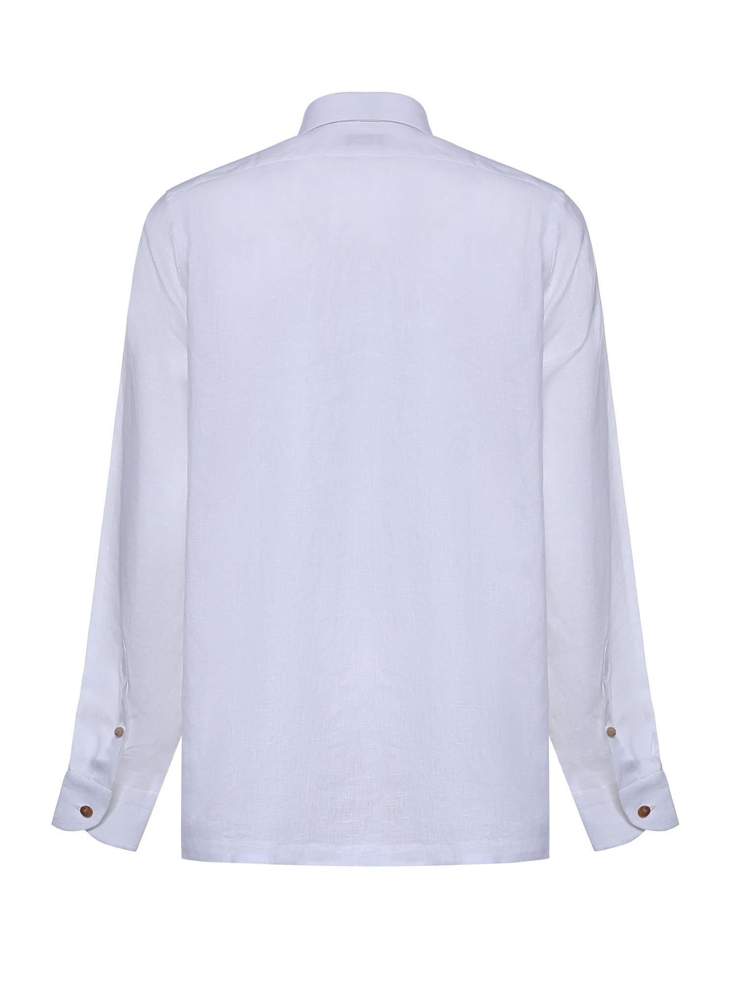 Camicia Rits in lino RITS BIANCO GALIANO 