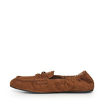 Mocassini Ruches in pelle scamosciata 5D341E 008F0316 MIU MIU 