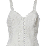Abito midi Solace in cotone 263614 WHITE CHARO RUIZ 