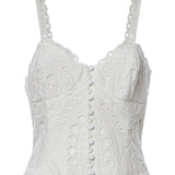 Abito midi Solace in cotone 263614 WHITE CHARO RUIZ 