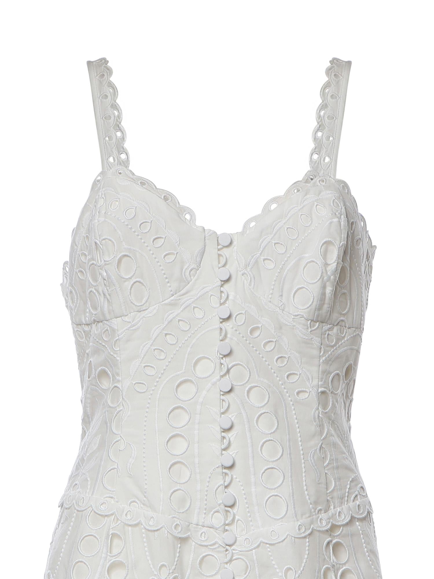 Abito midi Solace in cotone 263614 WHITE CHARO RUIZ 