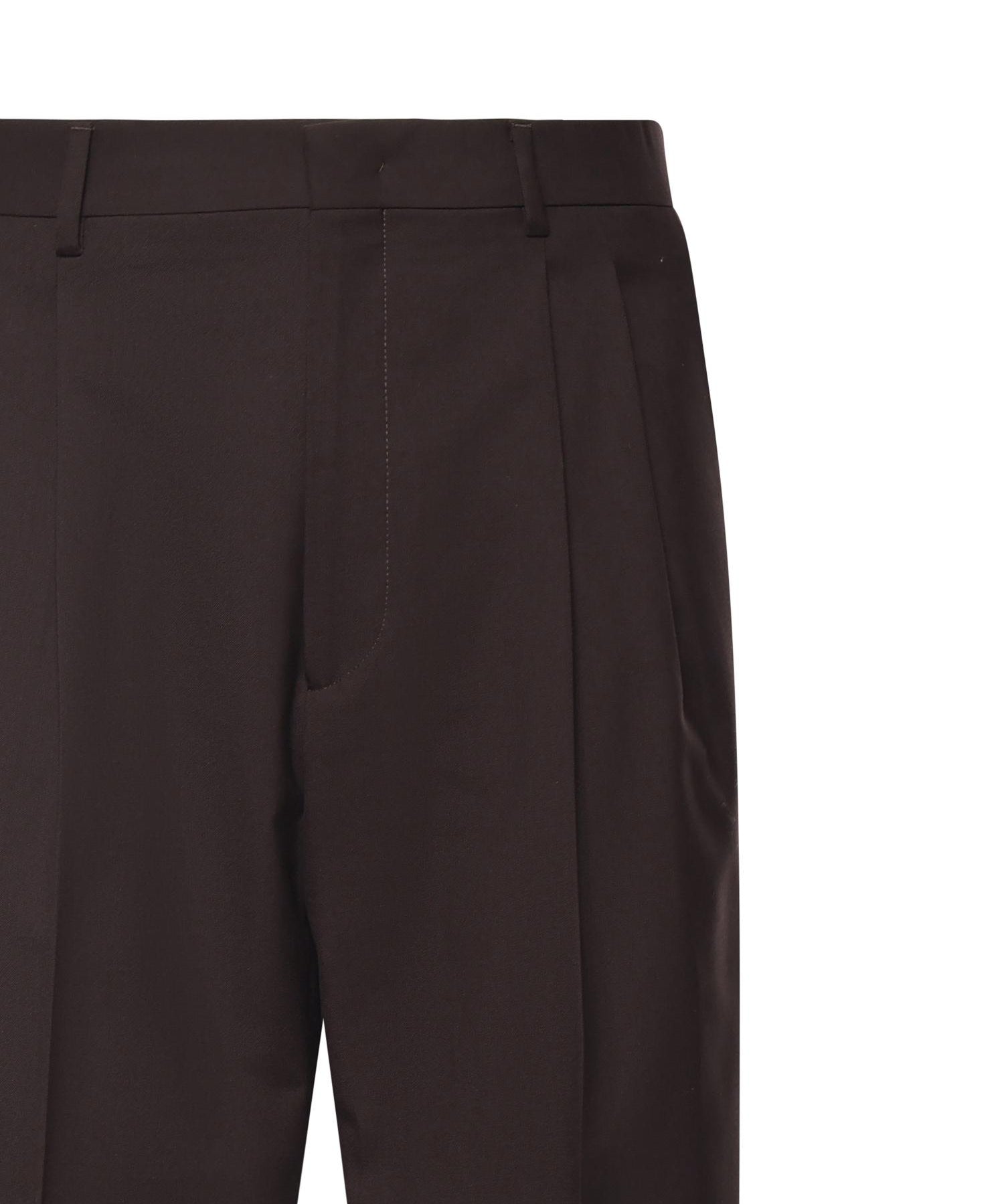 Pantaloni Mat in misto lana MAT SMPMARRONE BE ABLE 