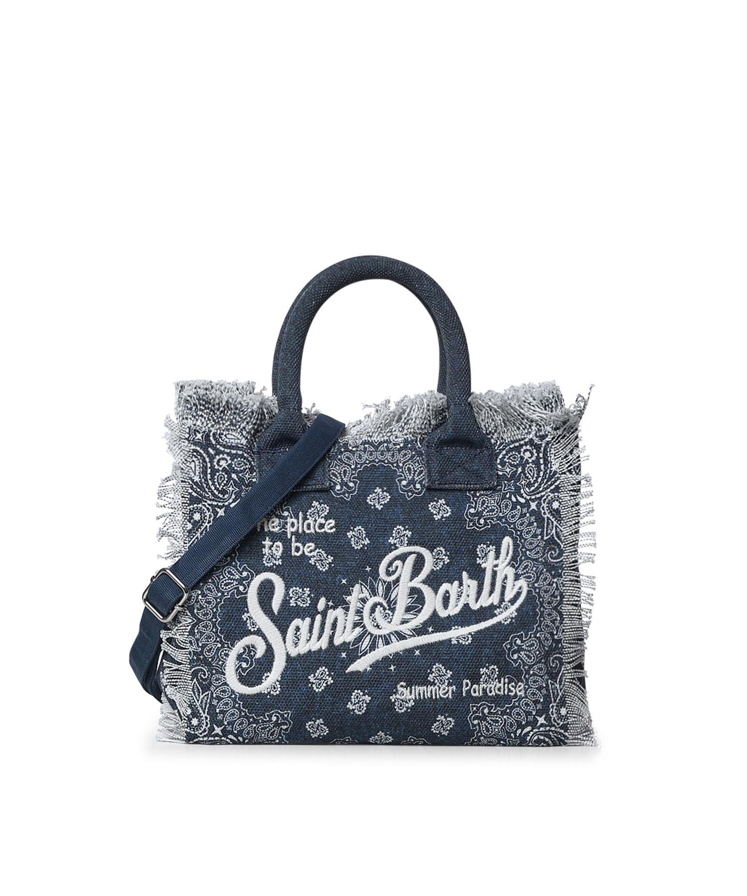 Borsa Colette in canvas con stampa bandana COL0001 09488L MC2 SAINT BARTH 