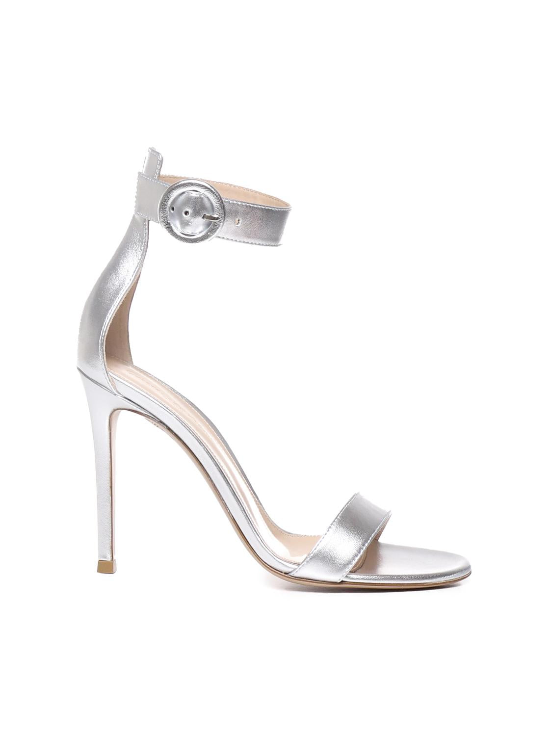 Sandali Portofino 105 G61096.15RIC.NPSARGE NAPPASILK SILVER GIANVITO ROSSI 