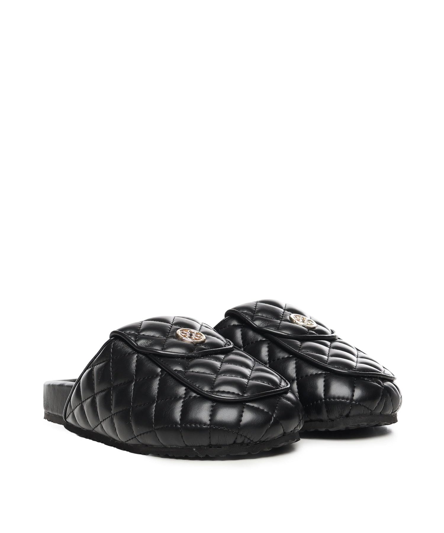 Slipper Keira con logo 73SC9FU01MAT KEIRA SHOESNERO V° 73 