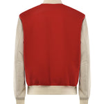 Bomber Varsity in nappa e tessuto VARSITY NAPPAROSSO GIULIANO GALIANO 