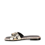 Sandali piatti Miryam<BR/> MIRYAM PLATINO GIULIANO GALIANO 