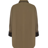 Camicia in popeline con dettagli in pizzo 107603 A3NEX22 PINKO 
