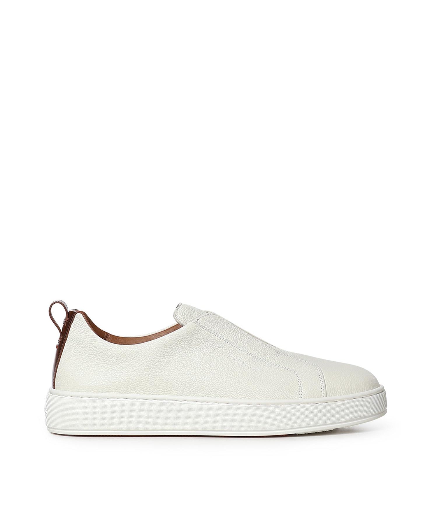 Sneaker slip-on in pelle bottolata MBCD21995BART LLDI50 SANTONI 