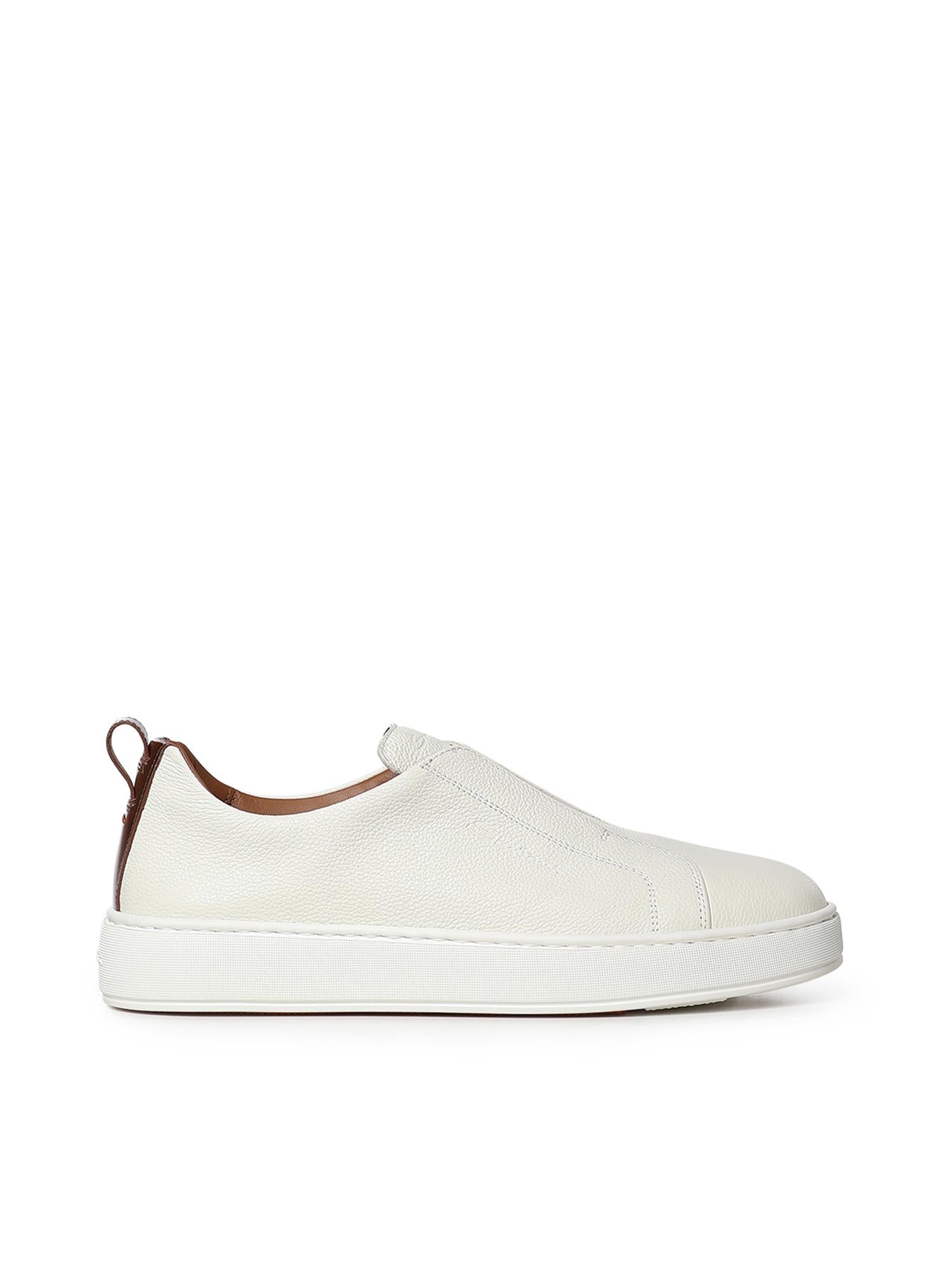 Sneaker slip-on in pelle bottolata MBCD21995BART LLDI50 SANTONI 