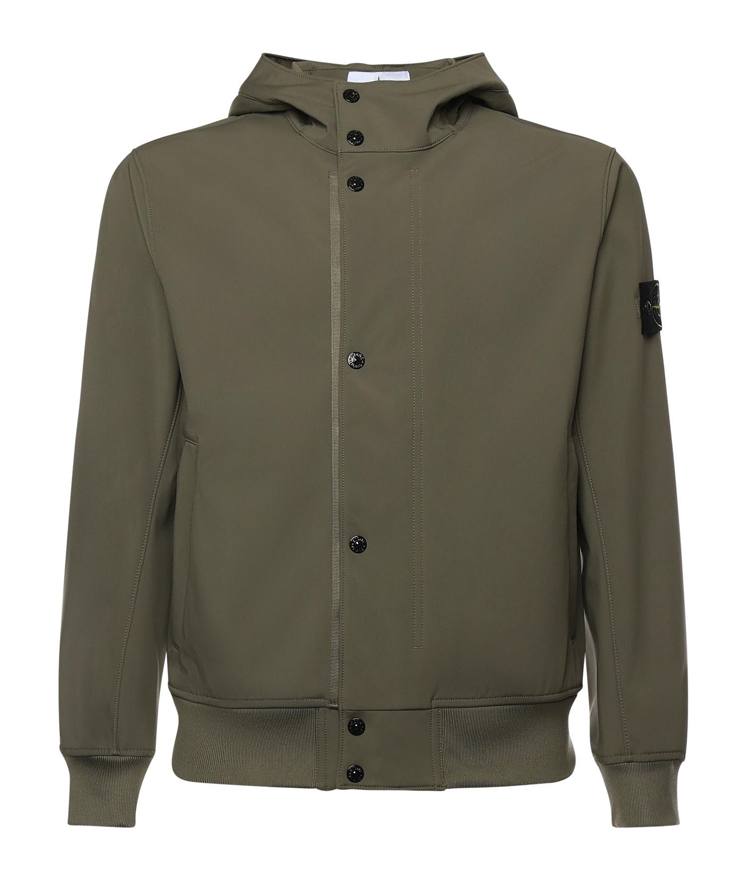 Giacca antigoccia in reps di nylon con logo L1S154100118 S0A22V005G STONE ISLAND 