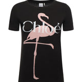 T-shirt in jersey di cotone con logo CH26SJH08194 070 CHLOÉ 