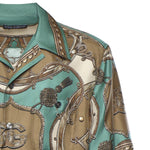 Camicia in twill di seta con stampa cargo G5JH9T HI12CHV5XH DOLCE & GABBANA 