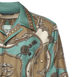 Camicia in twill di seta con stampa cargo G5JH9T HI12CHV5XH DOLCE & GABBANA 