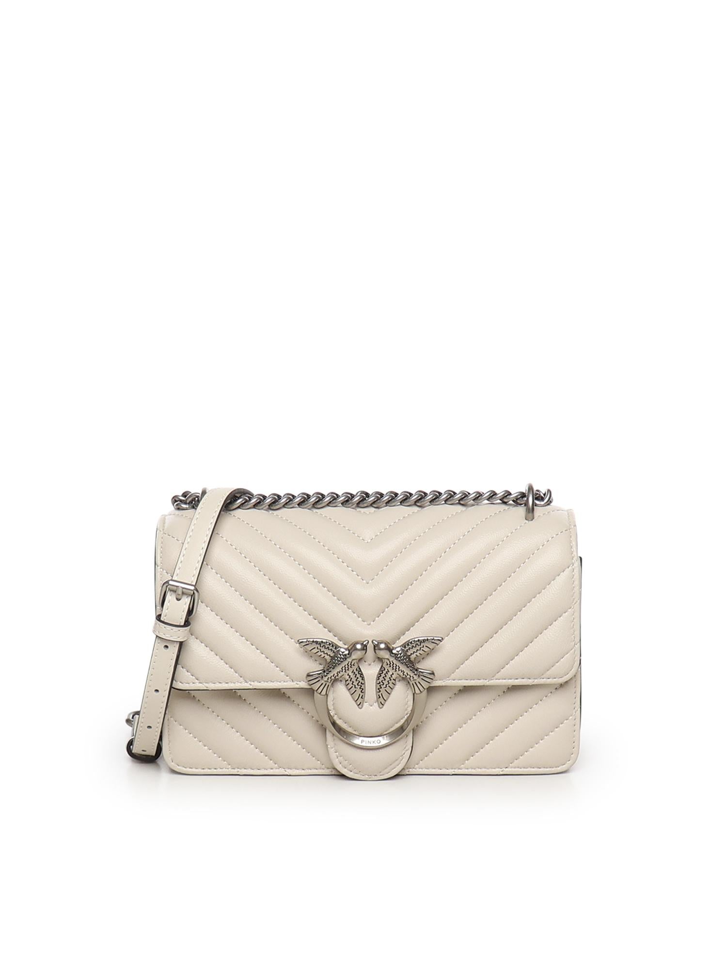 Borsa piccola a tracolla Love Bag One Chevron 100074 A0GKZ14O PINKO 