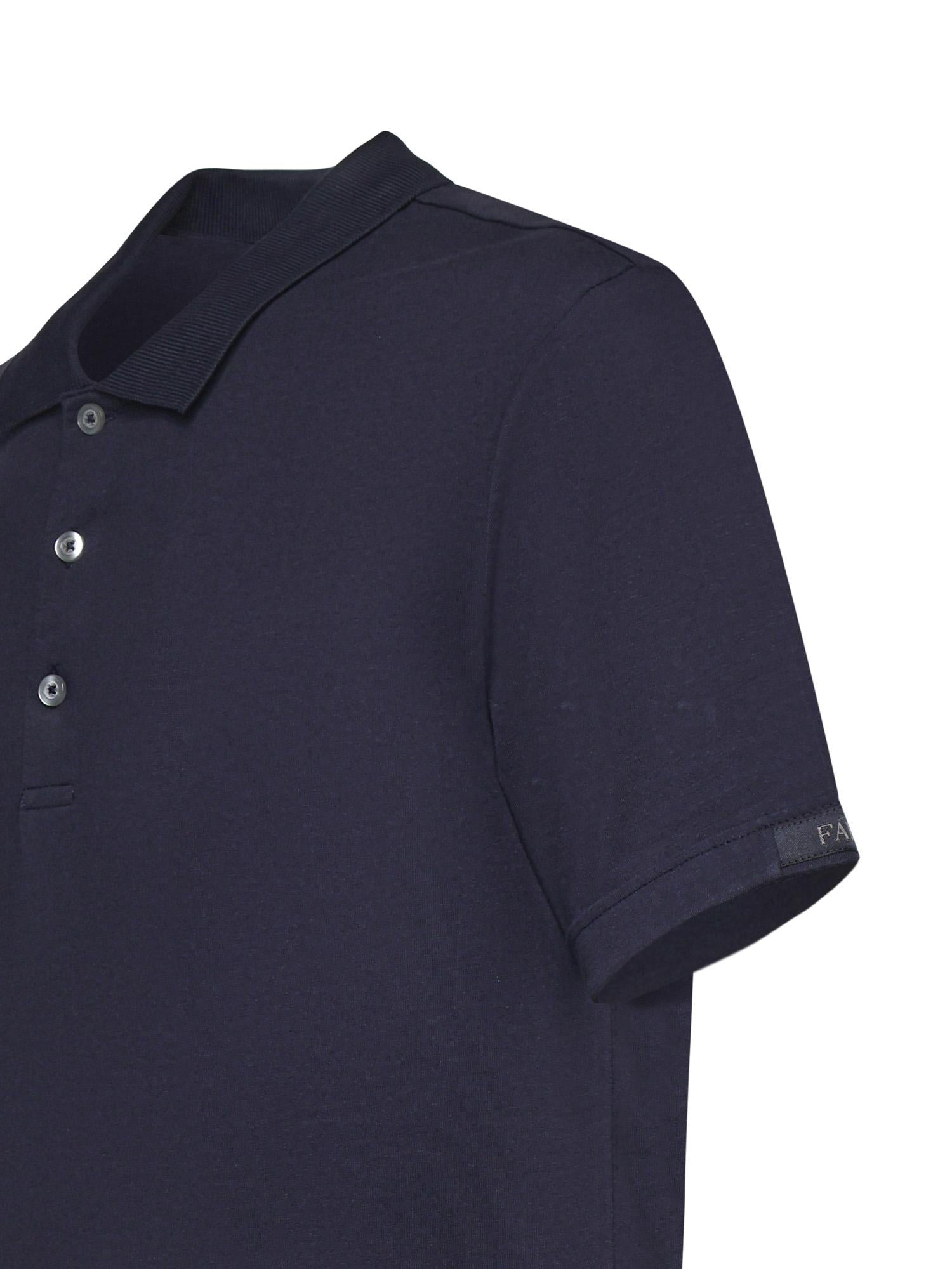 Polo in cotone con logo NPMB2521340UCX U806 FAY 