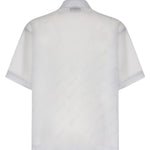 Camicia con logo in misto cotone SH003004 LIGHT GREY BONSAI 