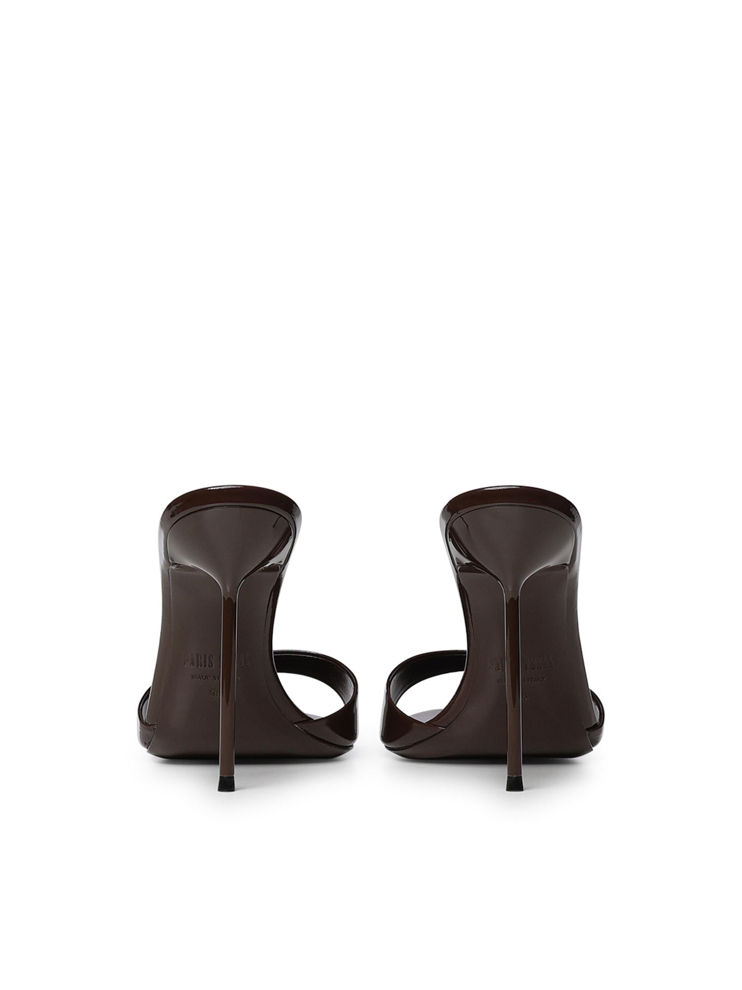 Mule Lidia in vernice PX836 XVN01PATENT BLACK PARIS TEXAS 