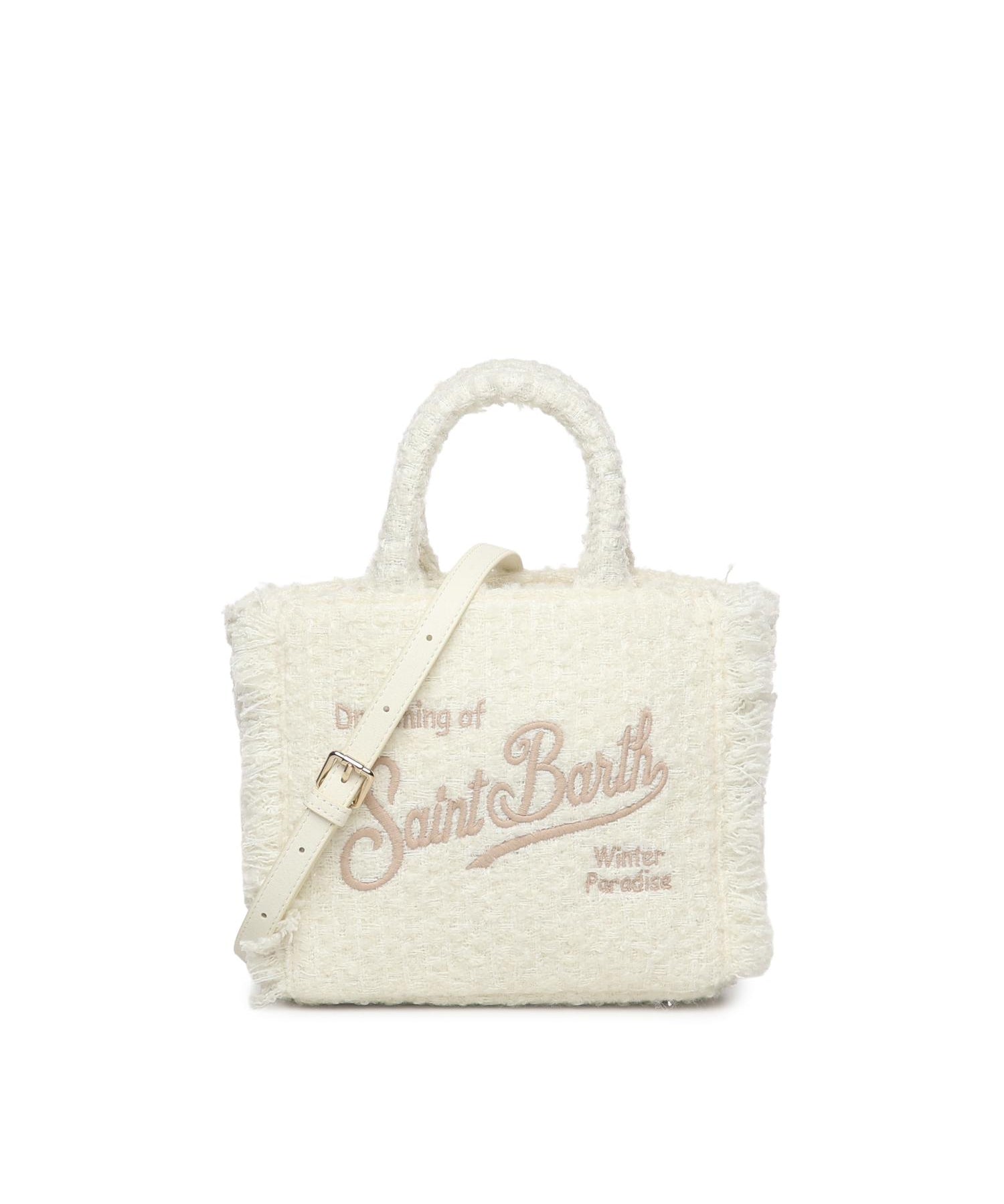 Mini bag Vanity tweed con logo <BR/> VAMI026 01320I MC2 SAINT BARTH 