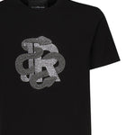 T-shirt with rhinestone logo RMP25481TS BLACK JOHN RICHMOND 