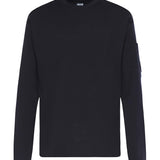Maglione in cotone con logo 20CMKN097A11 0560A888 C.P. COMPANY 