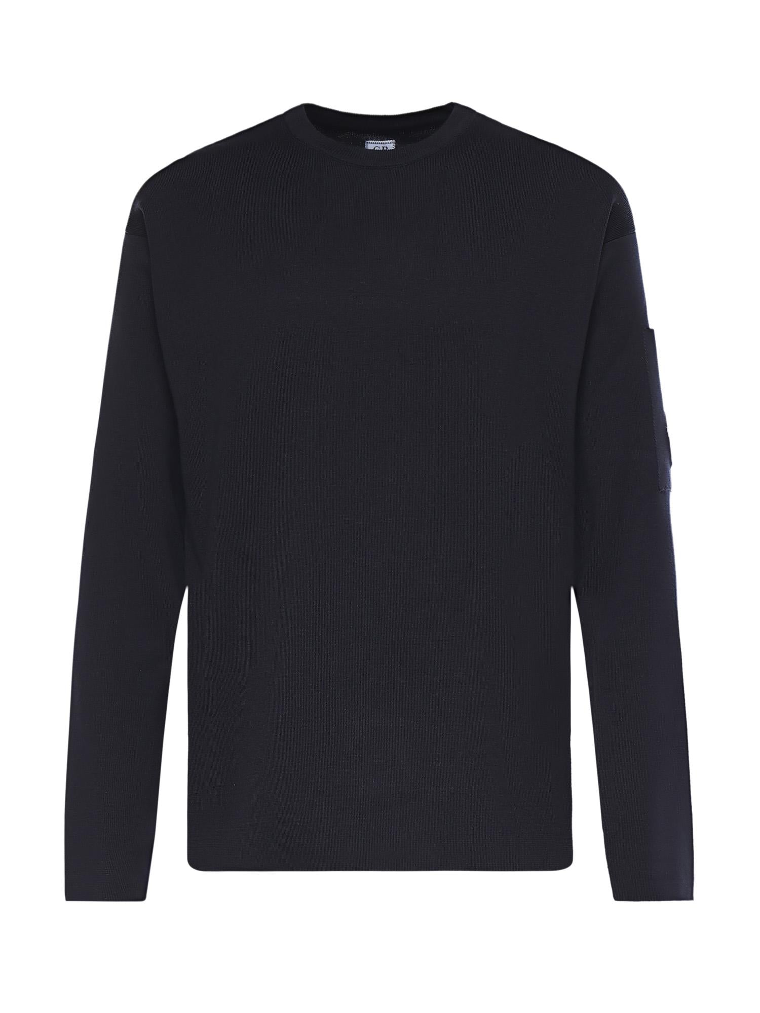 Maglione in cotone con logo 20CMKN097A11 0560A888 C.P. COMPANY 