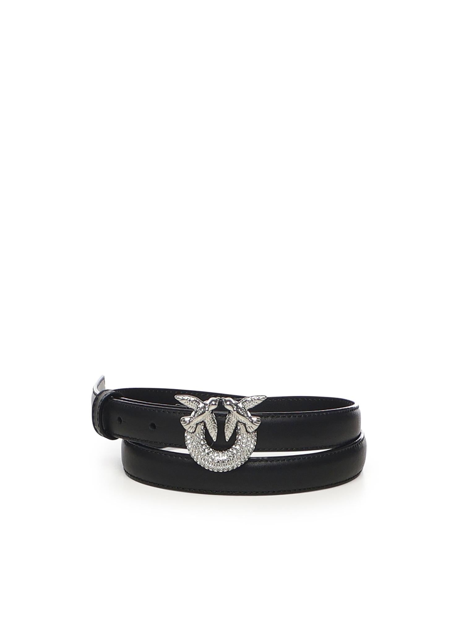 Cintura in pelle con logo 105876 A0F1Z99N PINKO 