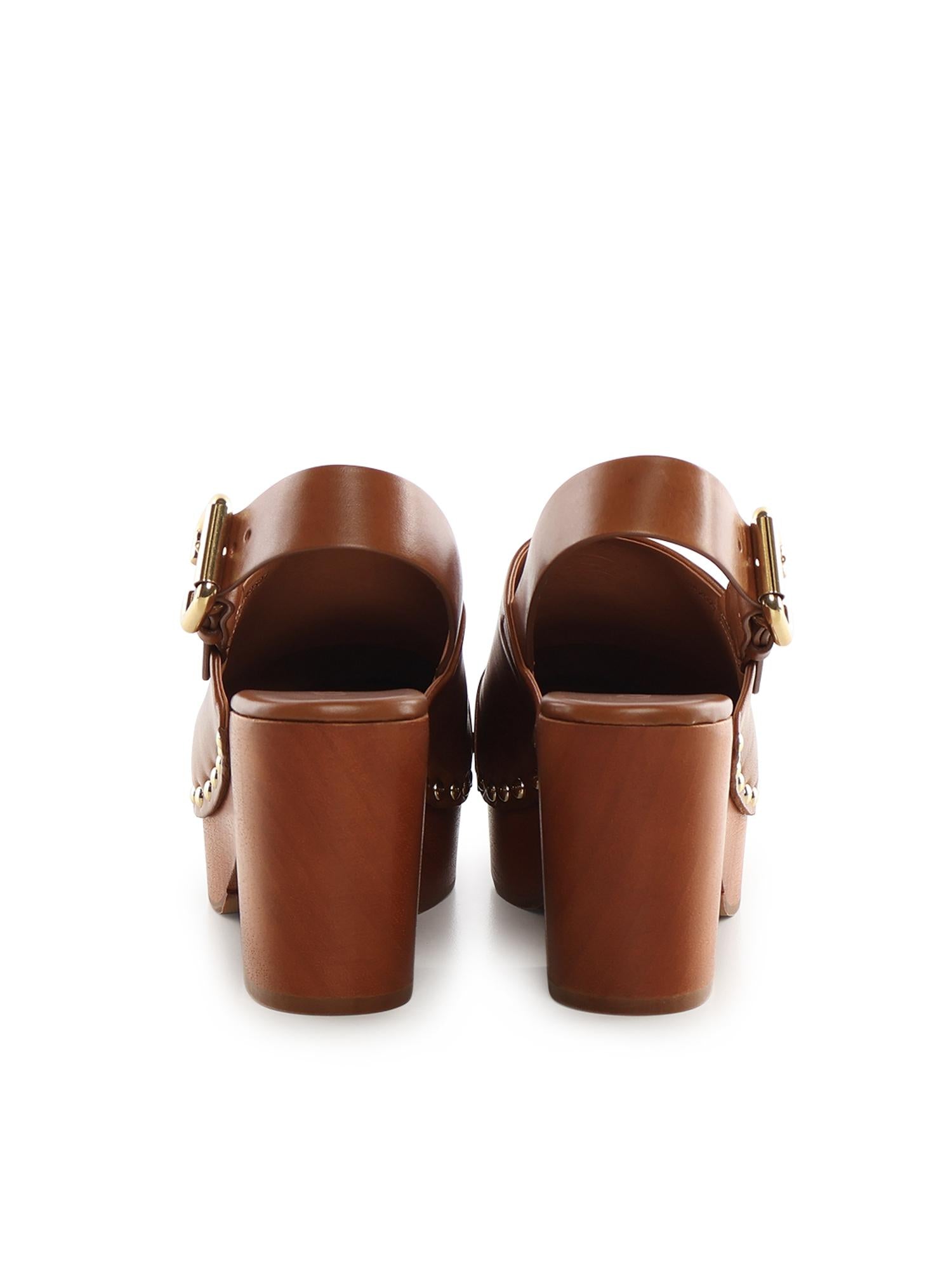 Zoccoli con zeppa Jeannette CHC25U10VLT 27T CHLOÉ 