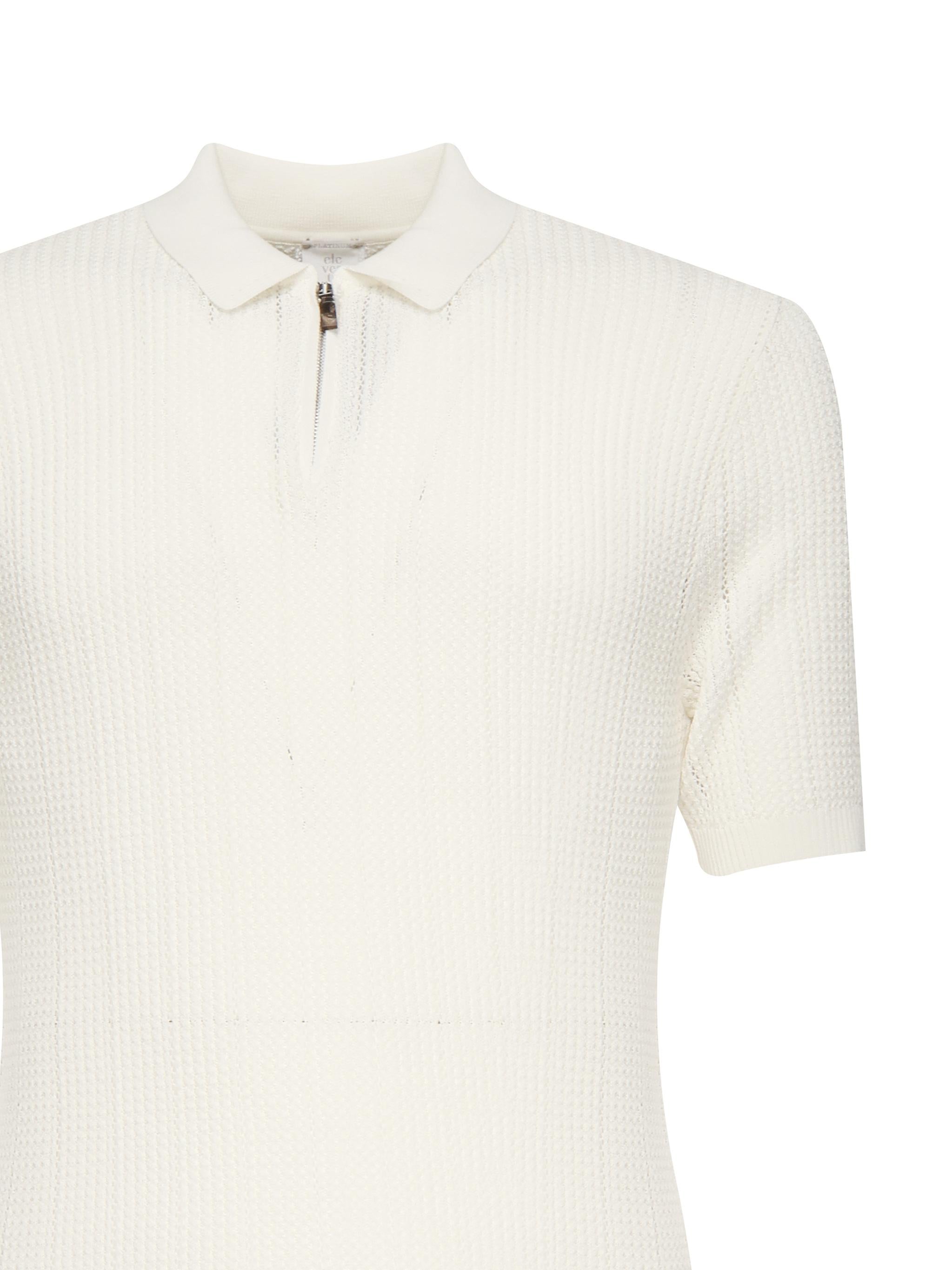 Polo con zip a coste K76POLK17MAG0A001 01 ELEVENTY 