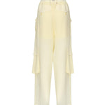 Pantaloni cargo in georgette trasparente 104751 A21FD22 PINKO 