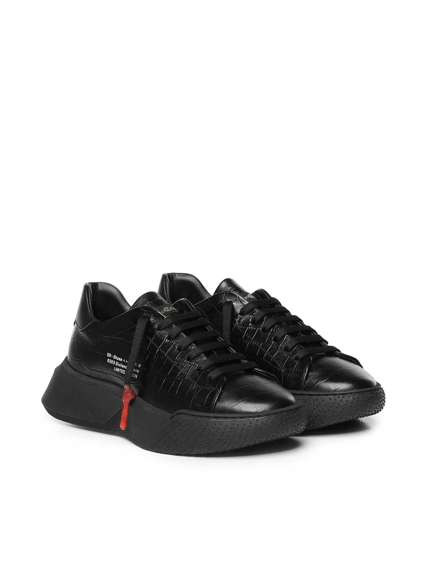 Sneaker Nemesis 2 Triple in pelle NEMESIS2 TRIPLE CROCKNERO GIULIANO GALIANO 