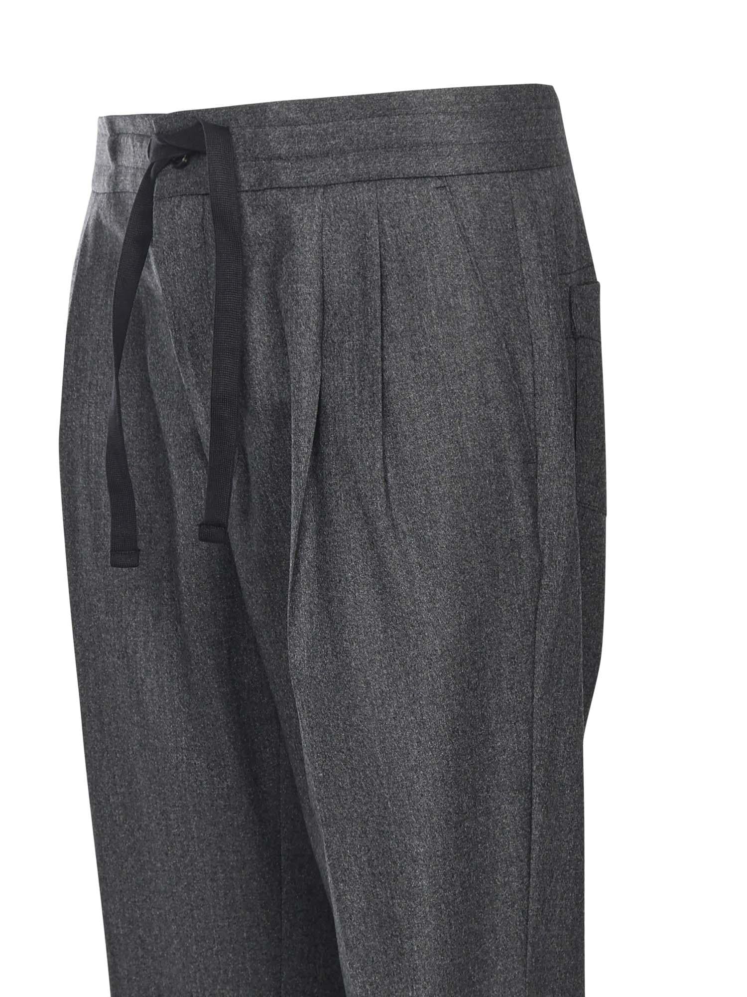 Pantaloni in stuoia di lana mélange GP12PT FURNCN0141 DOLCE & GABBANA 