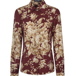 Camicia in charmeuse stampa Rose F5R64T FSA7YHR4OX DOLCE & GABBANA 