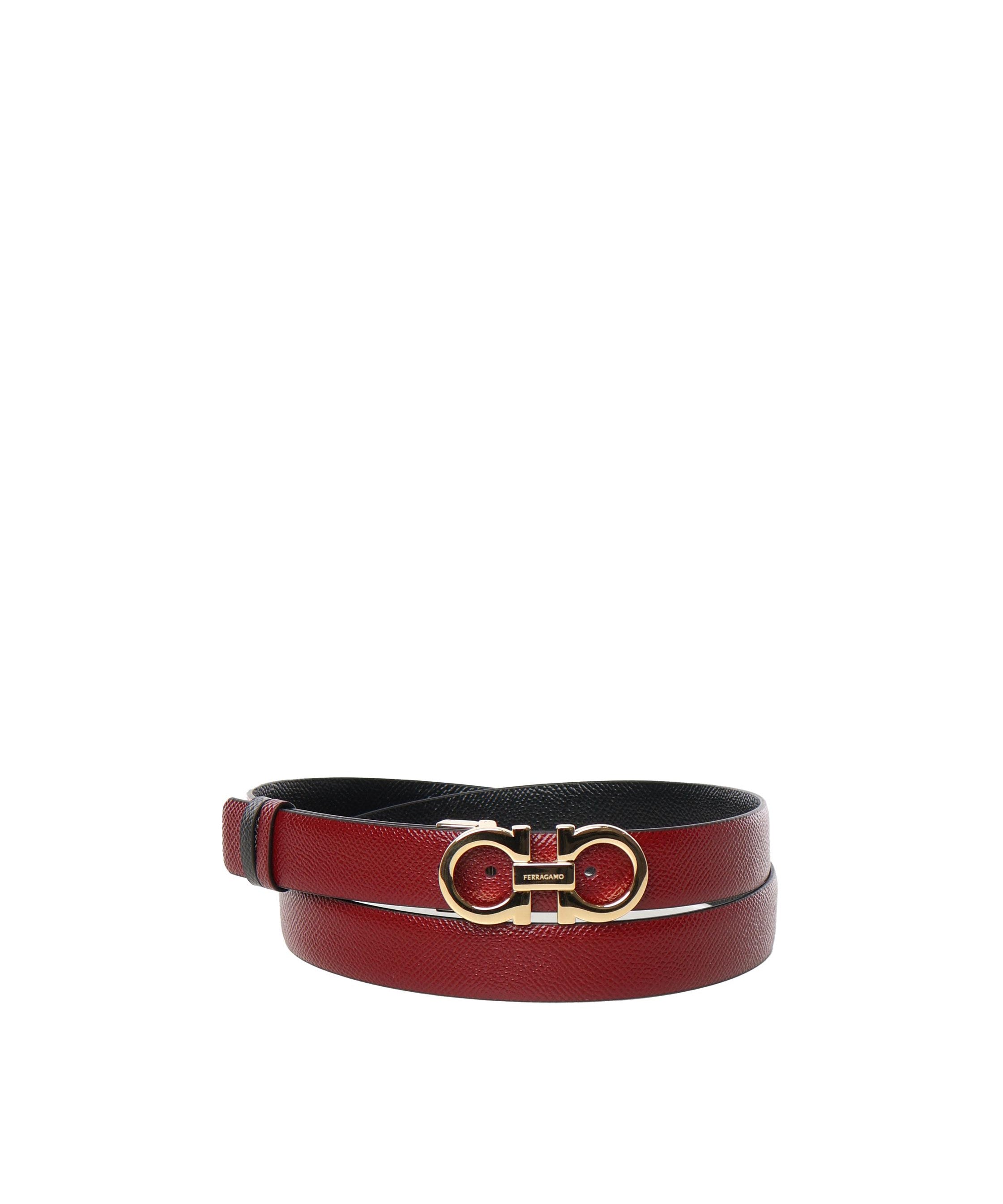 Cintura reversibile e regolabile Gancini<BR/> 23A565 780393826 FERRAGAMO 