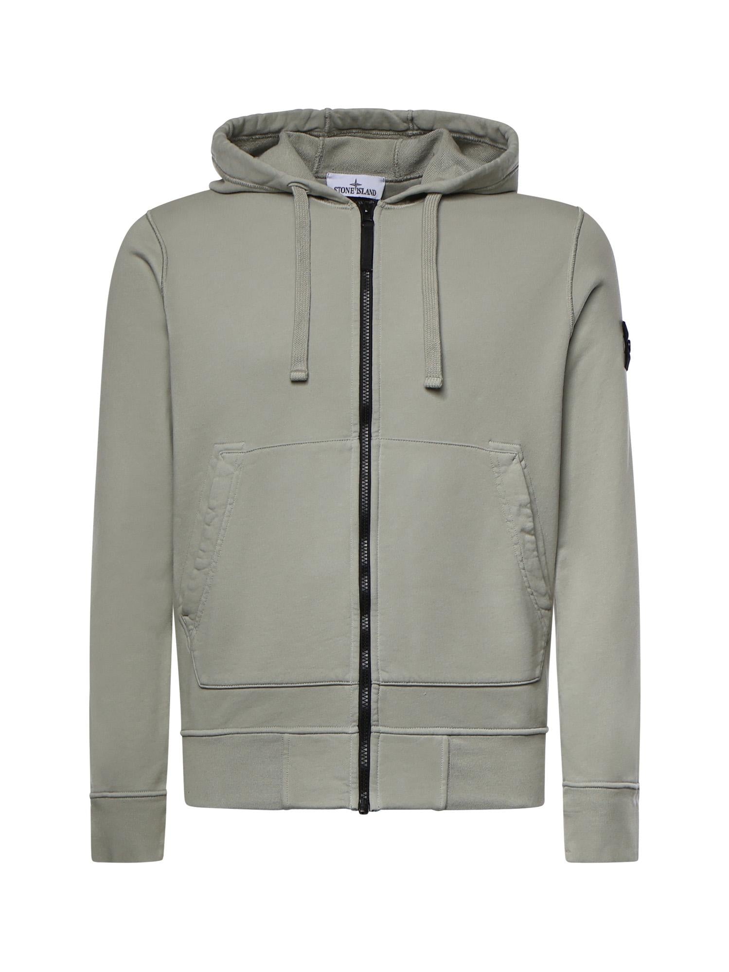 Felpa in cotone con logo L1S156100061 S0051V0055 STONE ISLAND 