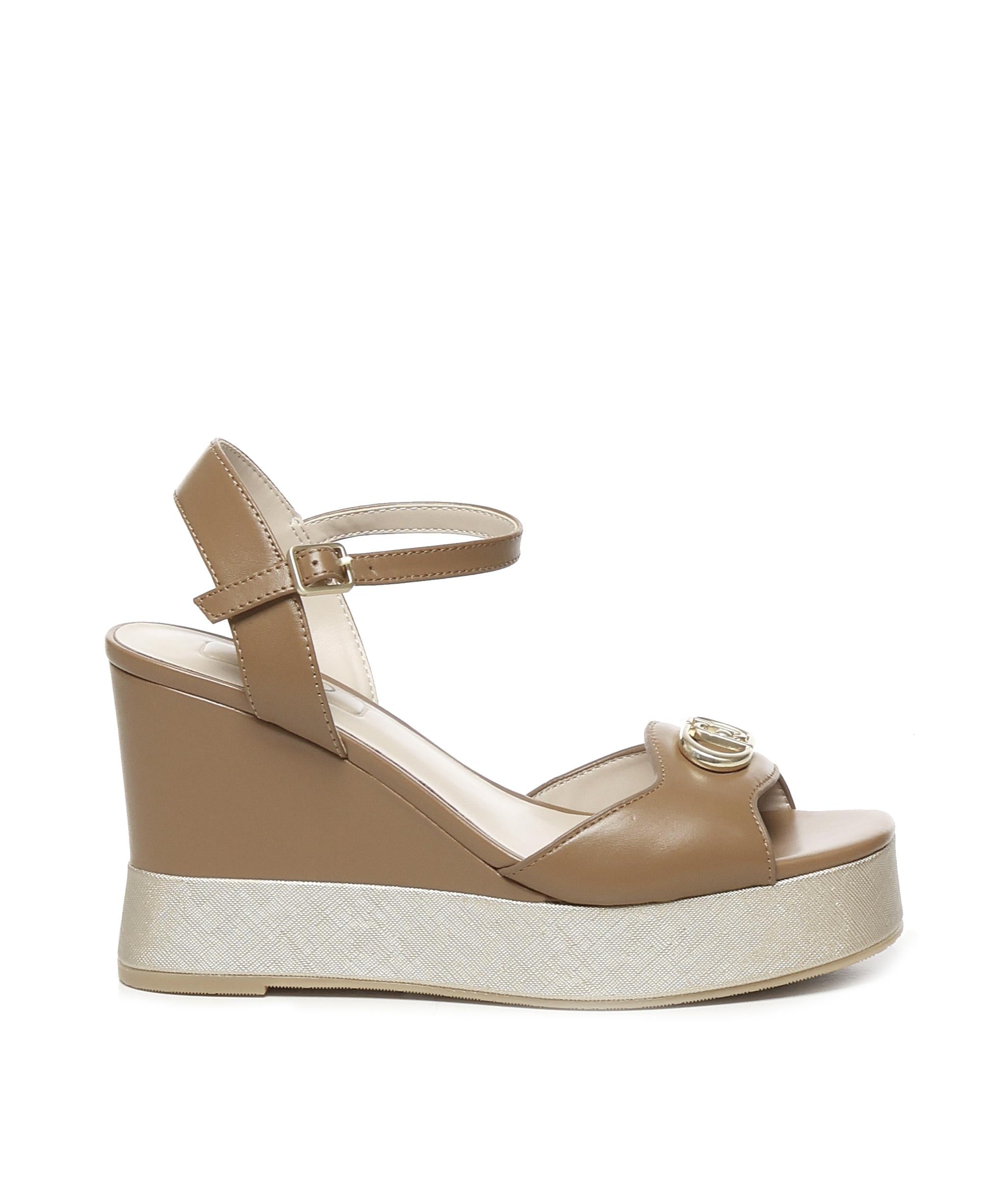 Sandali zeppa in pelle SA5117P0102S1853  LIU JO 