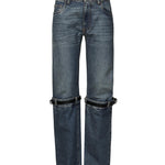 Jeans dritti con fibbia in pelle COPP32F2014 BLU COPERNI 