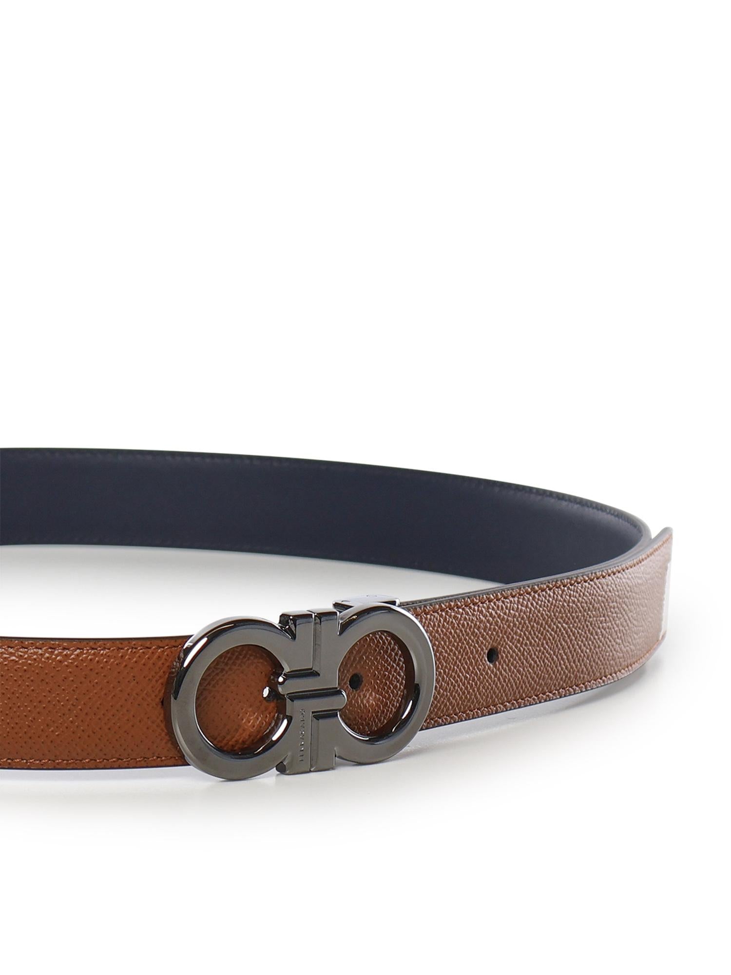 Cintura Gancini in pelle 670644 791058001 FERRAGAMO 