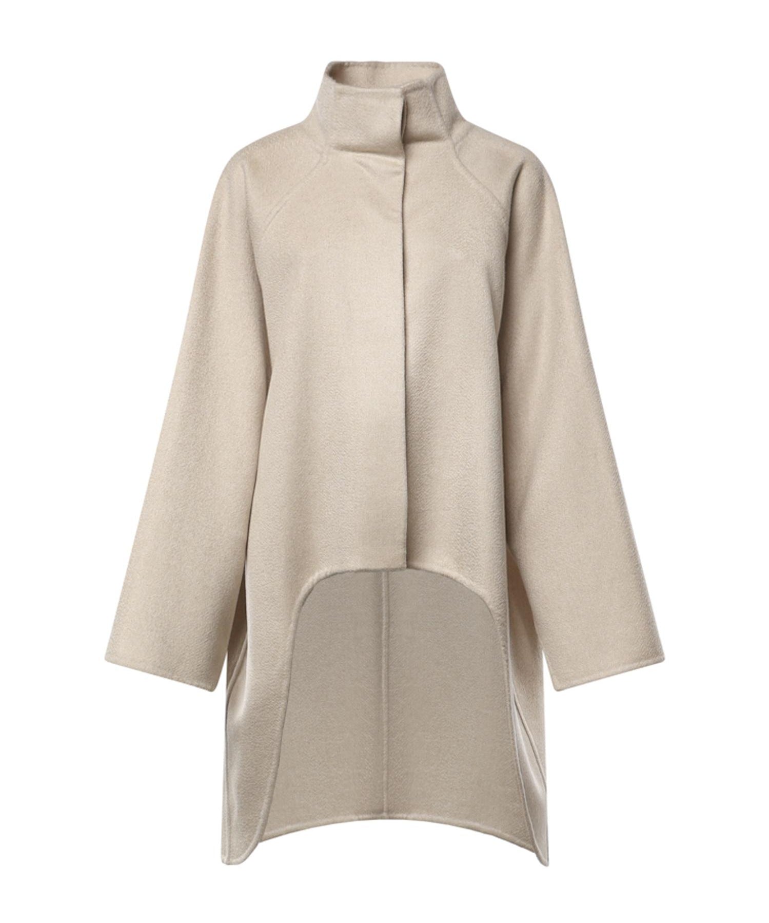 Cappotto asimmetrico in cashmere double face AA9M1207T500D 110 ALAIA 