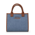 Borsa Vanity in denim e pelle VANMD001 01515L MC2 SAINT BARTH 