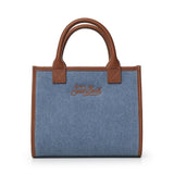 Borsa Vanity in denim e pelle VANMD001 01515L MC2 SAINT BARTH 