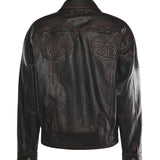 Bomber in nappa con ricamo floreale GWP02560 P00230040249 GOLDEN GOOSE 