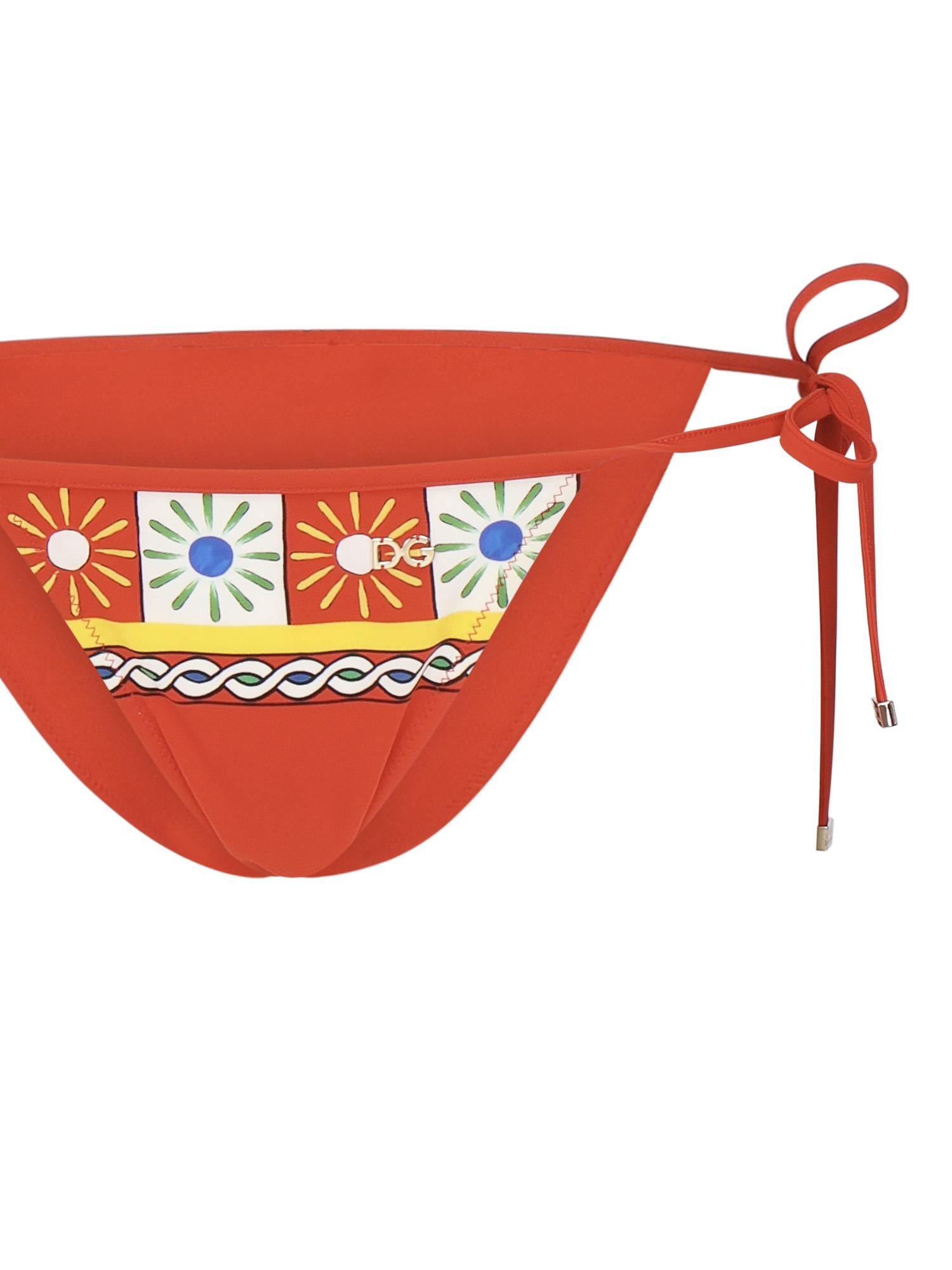 Bikini a triangolo con stampa O8A02J FPG59HH82D DOLCE & GABBANA 
