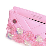 Borsa Kensington in pelle con cristalli 4373598109 PINK KURT GEIGER 