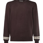 Maglione in misto viscosa con logo<BR/> UMA25035MA MULCH RICHMOND X 
