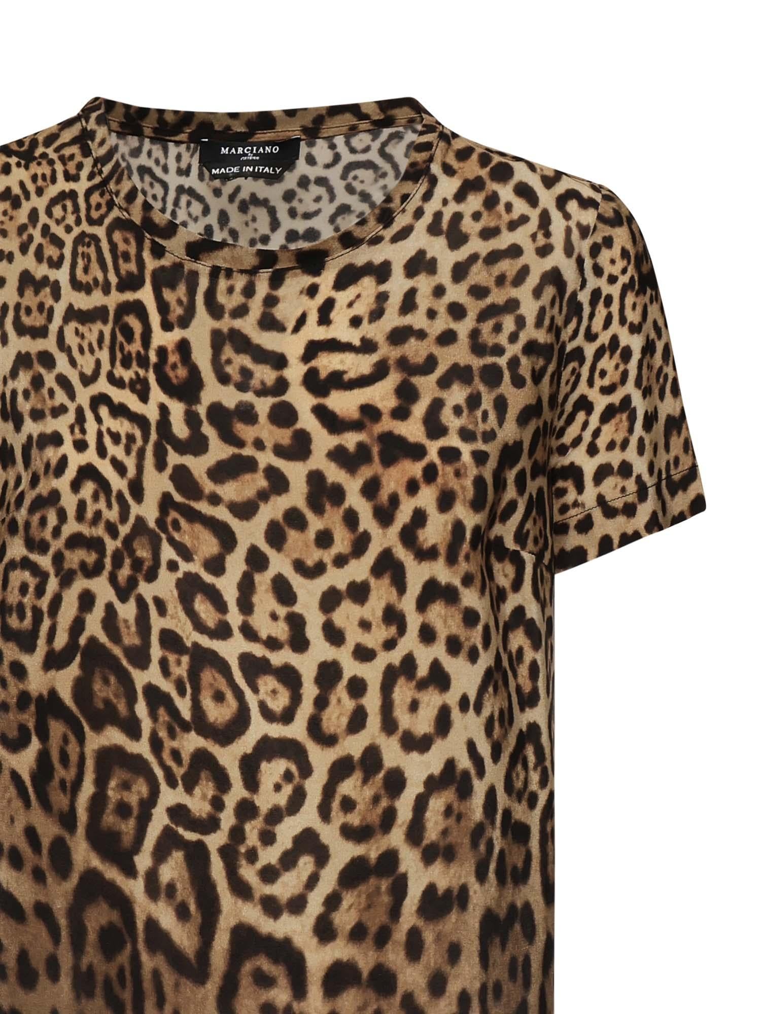 T-shirt con stampa animalier 5YGH29 7320AP1TO MARCIANO BY GUESS 